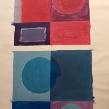Dessin intitulée "Abstrait" par Claude Lali, Œuvre d'art originale, Crayon Monté sur Autre panneau rigide