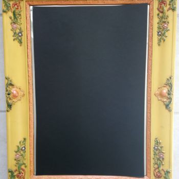 Design titled "miroir déco à feuil…" by Art Plaisir, Original Artwork, Home Décor