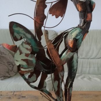 Escultura titulada "sculpture d'un arti…" por Art Plaisir, Obra de arte original, Metales
