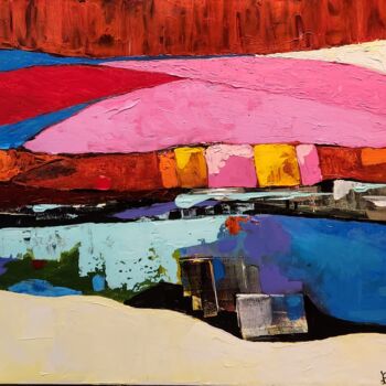 Peinture intitulée "Colore mon monde" par Claude Lépine, Œuvre d'art originale, Acrylique