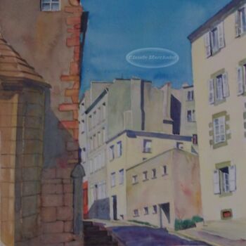 Malarstwo zatytułowany „Brest Recouvrance,…” autorstwa Claude Marchalot, Oryginalna praca, Olej