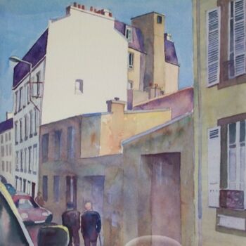 Painting titled "Brest Recouvrance,…" by Claude Marchalot, Original Artwork, Oil