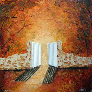 绘画 标题为“le portail” 由Claude Mornet, 原创艺术品, 油