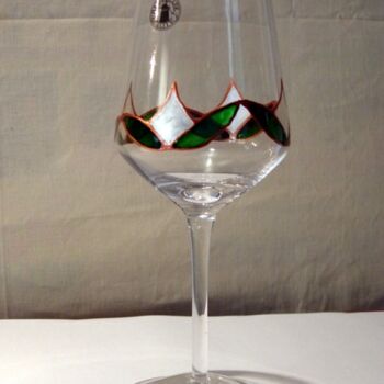 Sculpture intitulée "verre à vin "tendan…" par Claude Mornet, Œuvre d'art originale
