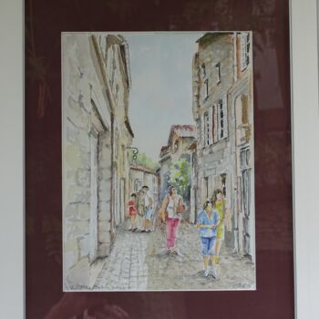 Malarstwo zatytułowany „rue Bouqueyre” autorstwa Claude Mornet, Oryginalna praca, Akwarela
