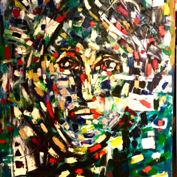 Картина под названием "Cocaine Jane" - Claude Paquette, Подлинное произведение искусства, Масло
