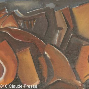 Painting titled "114. Garchine non f…" by Claude Pressé, Original Artwork, Oil