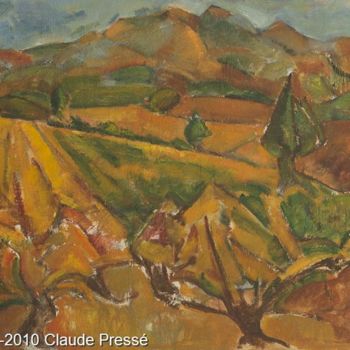 "61. Le Canigou - Œu…" başlıklı Tablo Claude Pressé tarafından, Orijinal sanat, Petrol