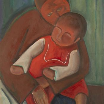 Malarstwo zatytułowany „10. Maternité” autorstwa Claude Pressé, Oryginalna praca, Olej