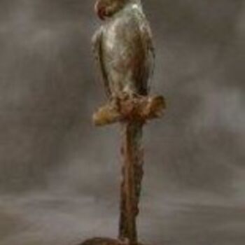 Sculpture titled "parrot" by Claude Roy, Original Artwork, Metals