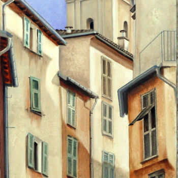 Peinture intitulée "Passage Saint-Augus…" par Claude Ruby, Œuvre d'art originale, Huile