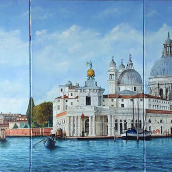 绘画 标题为“"Santa Maria della…” 由Claude Ruby, 原创艺术品, 油