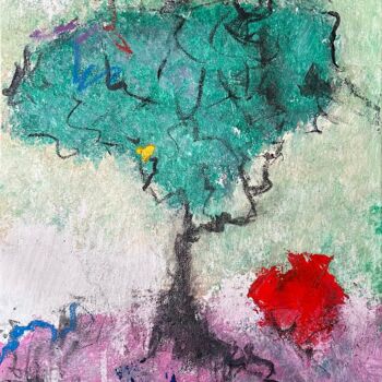 Malarstwo zatytułowany „Esquisse d’un arbre” autorstwa Claude-Yvan Conne, Oryginalna praca, Akryl