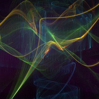 Цифровое искусство под названием "danseuse interstell…" - Claude Conte, Подлинное произведение искусства, 2D Цифровая Работа