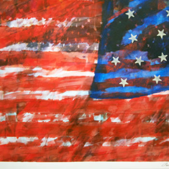 "U.S,Hey!" başlıklı Dijital Sanat Claude Corbier tarafından, Orijinal sanat, Dijital Resim Karton üzerine monte edilmiş