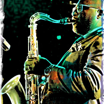 Photography titled "Jimmy Greene" by Claude Corbier, Original Artwork, Manipulated Photography