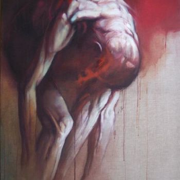 Peinture intitulée "L'Homme abscons" par Claude Duvauchelle, Œuvre d'art originale