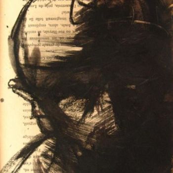 Drawing titled "Histoire et visage…" by Claude Duvauchelle, Original Artwork, Other