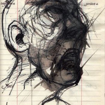 Tekening getiteld "Diario 2710" door Claude Duvauchelle, Origineel Kunstwerk, Anders