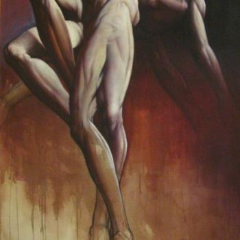 Pintura intitulada "FIGURATION CHRISTIQ…" por Claude Duvauchelle, Obras de arte originais
