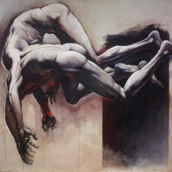 Pintura titulada "CORPS ET AME III-Ac…" por Claude Duvauchelle, Obra de arte original, Acrílico