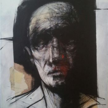 Malerei mit dem Titel "PORTRAIT IMAGINAIRE…" von Claude Duvauchelle, Original-Kunstwerk, Acryl