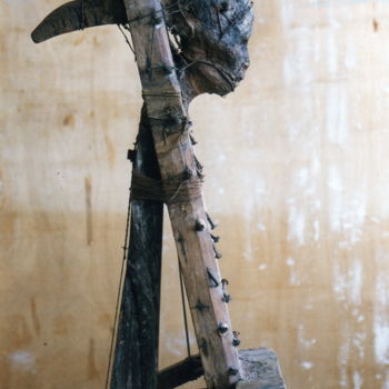 Sculpture intitulée ""JOL" 94x36x41 cm-…" par Claude Duvauchelle, Œuvre d'art originale, Bois