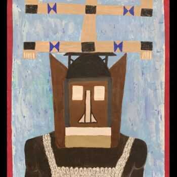 "Kanaga Mask- The En…" başlıklı Tablo Claude Henry tarafından, Orijinal sanat, Akrilik