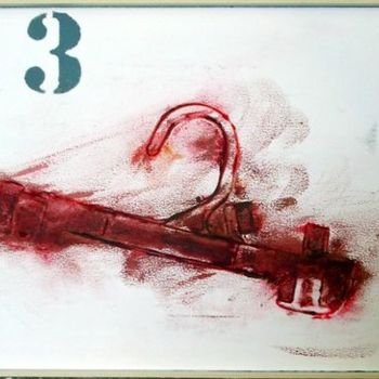 Printmaking titled "km 5.6 (1)" by Claude Haegel, Original Artwork