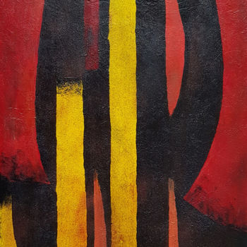 Картина под названием "Métamorphose" - Claude Grand, Подлинное произведение искусства, Акрил
