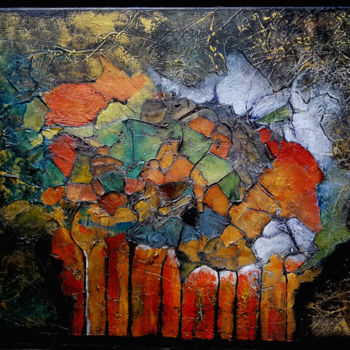 Pittura intitolato "Plutonium" da Claude Grand, Opera d'arte originale, Acrilico