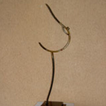 Sculpture titled "SEIN" by Claude Valois, Original Artwork, Metals