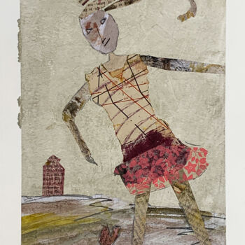 Peinture intitulée "My pink skirt" par Claudia König (koenigsfigurine), Œuvre d'art originale, Acrylique