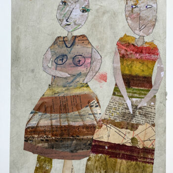 Картина под названием "Me and my friend" - Claudia König, Подлинное произведение искусства, Акрил