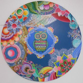 绘画 标题为“Mandala Universo da…” 由Claudia Becker, 原创艺术品, 丙烯