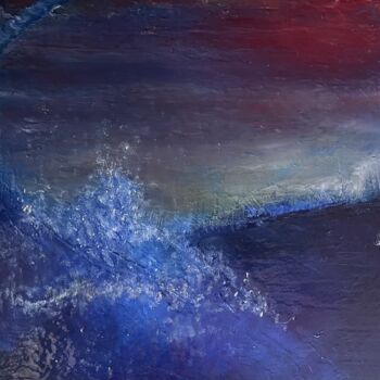 Pintura titulada "Deep Wave" por Claudia Maria Ulrich, Obra de arte original, Oleo