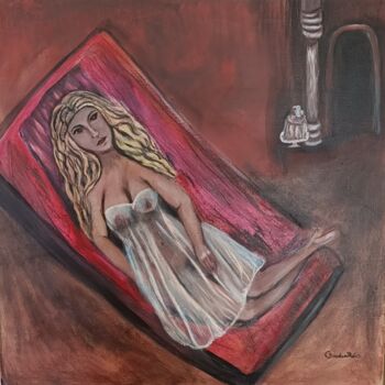 Painting titled "sensuality" by Claudia Regina Reis, Original Artwork, Acrylic