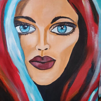 Painting titled "Woman free" by Claudia Regina Reis, Original Artwork, Acrylic