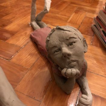 Escultura intitulada "O sonho" por Claudia Marques, Obras de arte originais