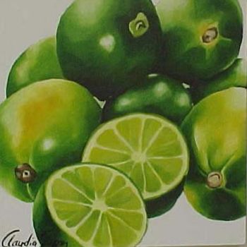 Pintura intitulada "Lemmon" por Claudia Susan, Obras de arte originais, Óleo