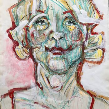 Рисунок под названием "Marylin" - Claudia Zerbe, Подлинное произведение искусства, Мел
