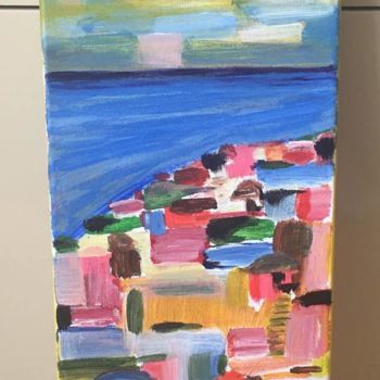Pintura titulada "Sunny day at seaside" por Claudia Lorena Mihali, Obra de arte original, Acrílico