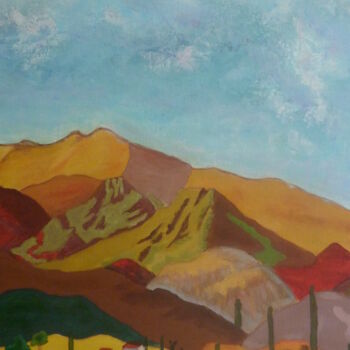 Painting titled "Arizona dream" by Claudie Drapeau, Original Artwork, Acrylic