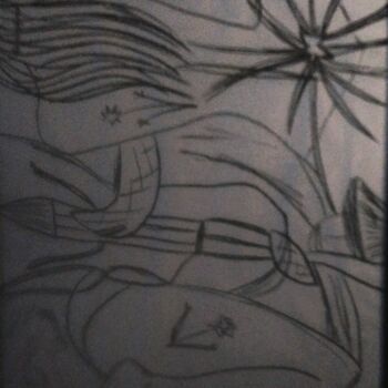 Рисунок под названием "Libertine" - Claudie Savelli (CLAUDIE-SAVELLI-CLAUDIO), Подлинное произведение искусства, Древесный у…