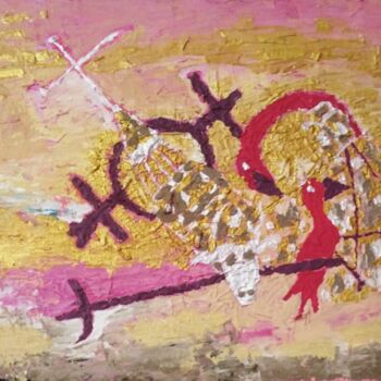 Картина под названием "Douce Aigues-Mortes" - Claudie Savelli (CLAUDIE-SAVELLI-CLAUDIO), Подлинное произведение искусства, А…