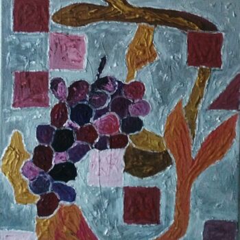 Painting titled "Équilibre" by Claudie Savelli (CLAUDIE-SAVELLI-CLAUDIO), Original Artwork, Acrylic Mounted on Wood Stretche…