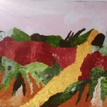 Pittura intitolato "Terre sauvage" da Claudie Savelli (CLAUDIE-SAVELLI-CLAUDIO), Opera d'arte originale, Acrilico Montato su…