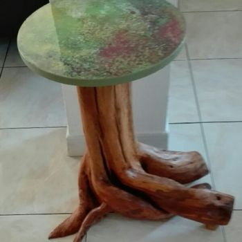 Sculpture intitulée "petite table" par Claudie Thedevuide, Œuvre d'art originale