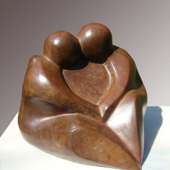 Sculpture titled "unisson" by Claudine Brusorio, Original Artwork, Metals