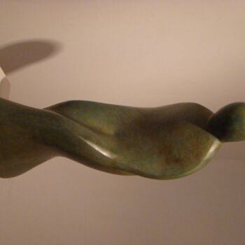 Sculpture titled "cheminement" by Claudine Brusorio, Original Artwork, Metals
